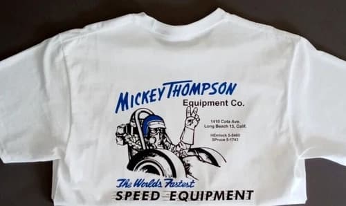 Mickey Thompson Speed Equipment drag racing vintage style hot rod T Shirt
