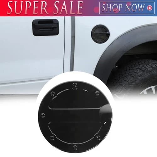 Car Door Gas Cover Door Fuel Tank Trim For Ford F150 Raptor 2009-14 Accessories