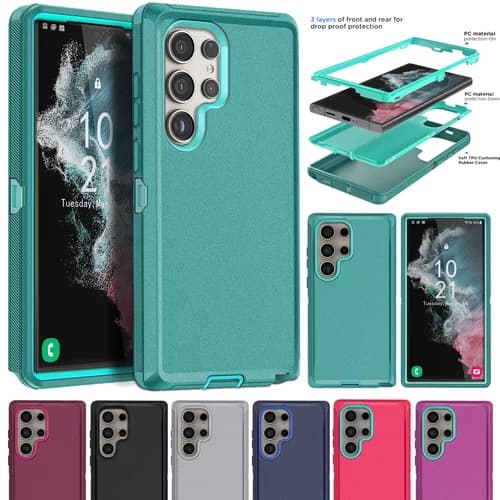 For Samsung Galaxy S22 Ultra/S22 Plus/S22 Shockproof Phone Case Heavy Duty Cover
