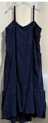 Knox Rose Women’s Navy Adjustable Strap Maxi Dress Size MED New