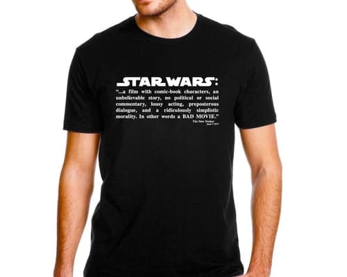 SW: A BAD MOVIE T-Shirt George Lucas Cosplay