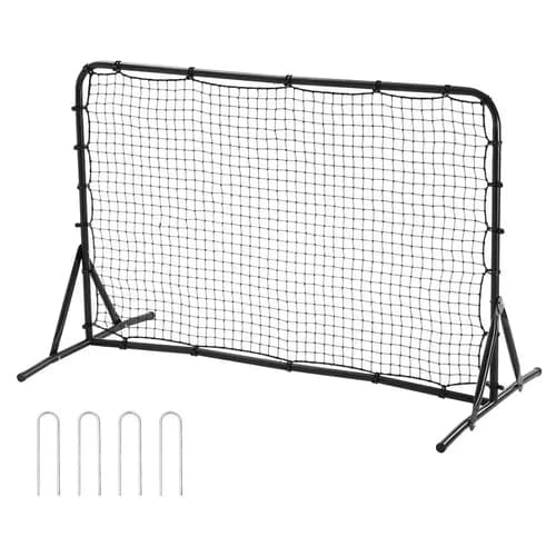 Soccer Rebound Trainer, 6X4Ft Iron Soccer Training Equipment, Sports Football Re